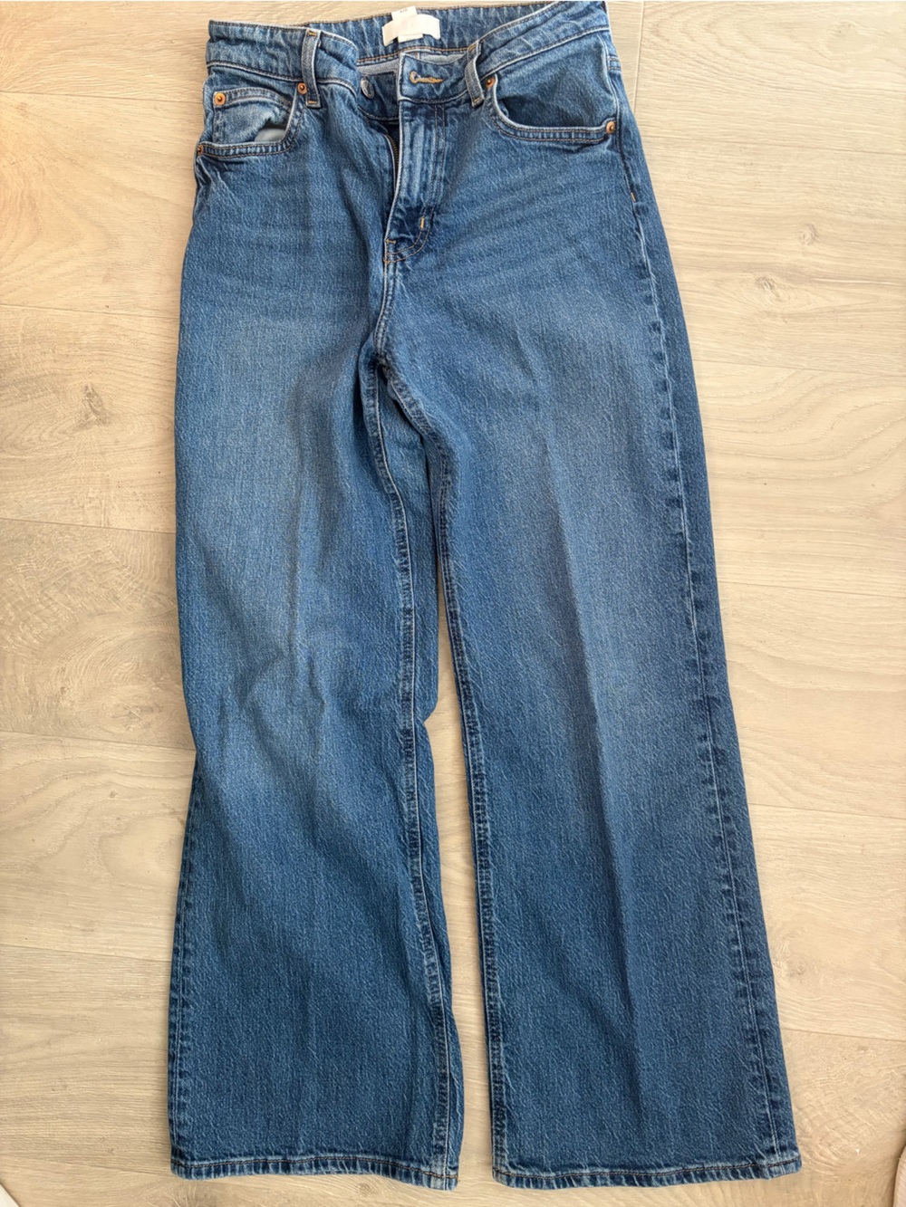 H&M Wide Leg High Rise Jeans